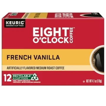 French Vanilla K-Cup Pods by Eight O'Clock Coffee