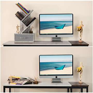 Versatile 4-Tier Bookshelf with Drawer for Small Spaces