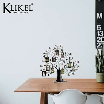 Family Tree Picture Frame With 10 Photo Frames