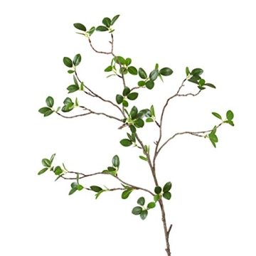 Warmter 43.3 Inch Artificial Eucalytus Green Branches Pine Evergreen Plant Tree Branch for Home Wedding Garden Office 2 Pcs