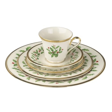 Lenox Holiday 5-Piece Place Setting Classic Christmas Dishes
