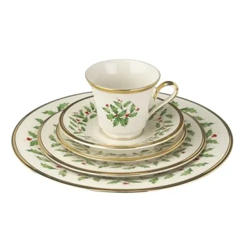 Lenox Holiday 5-Piece Place Setting Classic Christmas Dishes