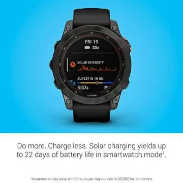 Garmin fenix 7 Solar Adventure Smartwatch with GPS