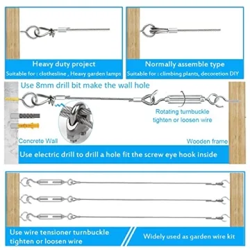 Versatile AMLOOPH Trellis Kit for Garden Support and DIY
