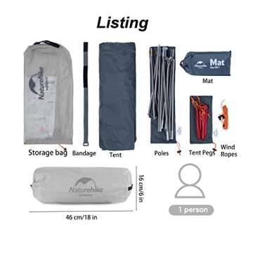 Naturehike VIK Ultralight Tent for Comfortable Backpacking