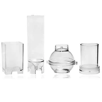MILIVIXAY 4pcs Candle Molds for DIY Candle Making