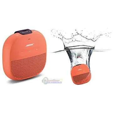 Bose SoundLink Micro: Small Portable Bluetooth Speaker (Waterproof), Bright Orange