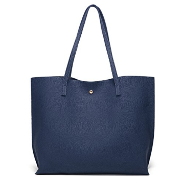 Dreubea Faux Leather Large Tote - Stylish & Versatile Handbag