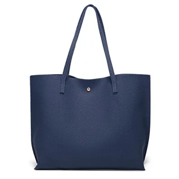 Dreubea Faux Leather Large Tote - Stylish & Versatile Handbag