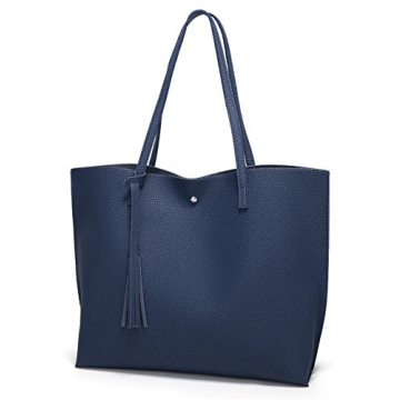 Dreubea Faux Leather Large Tote - Stylish & Versatile Handbag