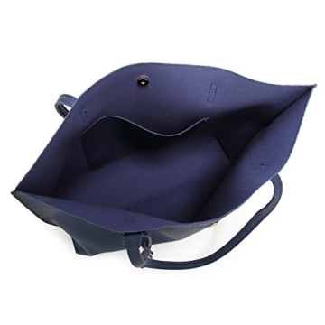 Dreubea Faux Leather Large Tote - Stylish & Versatile Handbag