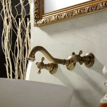 Lightinthebox Antique Brass Bathroom Sink Faucet, Bathtub Faucet Set, RV Shower Faucet