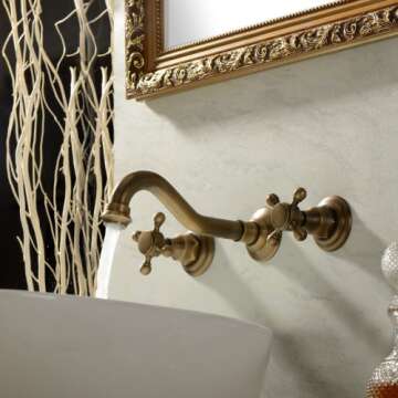 Lightinthebox Antique Brass Bathroom Sink Faucet, Bathtub Faucet Set, RV Shower Faucet