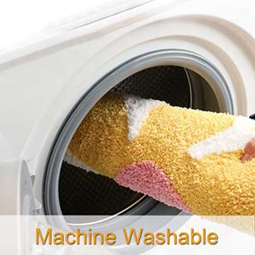 YRXRUS Flower Bath Mat, Pink Bathroom Rug, Beauty Bath Mats, Ultra Soft Microfiber Bath Rug, Machine Washable Flower Rug, Shower Bathtub Mat Gift Aesthetic Summer Room Decor, 23.6x23.6 in