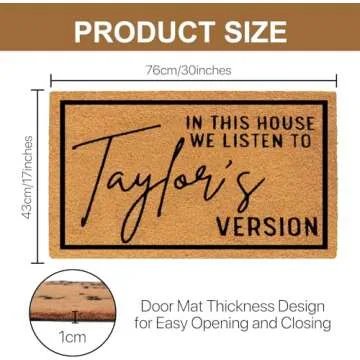 Funny Taylor Swift Welcome Doormat for Home Decor