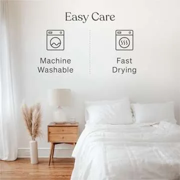 Baloo Weighted Blanket for Adults 15 lb Full/Queen (Pebble White, 60"x80") | Cooling & 100% Cotton | Machine Washable & Dryer Safe | Glass Microbead Fill