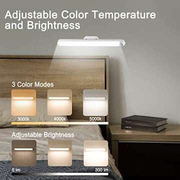 Bunk Bed Lights Dimmable Touch Light Bar Adjustable Color Temperature, Wireless Stick on Lighting fo...