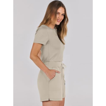 ANRABESS Women's Casual Short Sleeve Romper for Summer