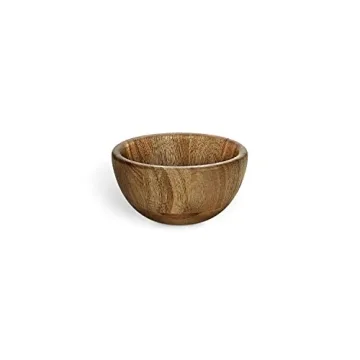 Miusco 12 Inch Chip and Dip Serving Set Premium Acacia Wood