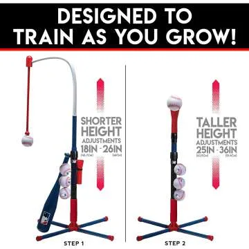 Kids Baseball Batting Tee Set for Youth & Toddlers