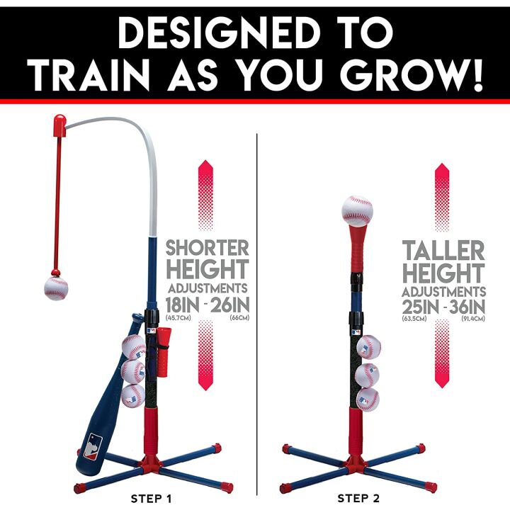 Kids Baseball Batting Tee Set for Youth & Toddlers