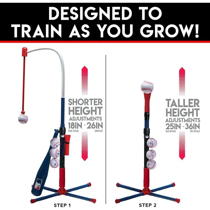 Kids Baseball Batting Tee Set for Youth & Toddlers