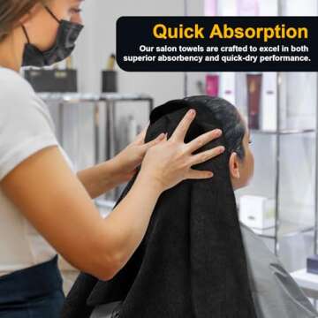 UNIMADE 48 Pack Salon Towels Microfiber Bulk Fast Drying