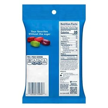 JOLLY RANCHER Zero Sugar Assorted Fruit Flavored Hard Candy Bag, 3.6 oz