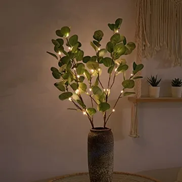 Lightshare 30IN Eucalyptus LED Branches for Home Decor