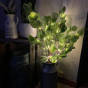 Lightshare 30IN Eucalyptus LED Branches for Home Decor