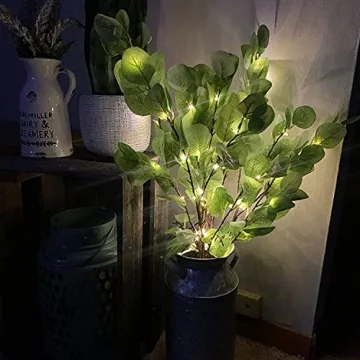 Lightshare 30IN Eucalyptus LED Branches for Home Decor
