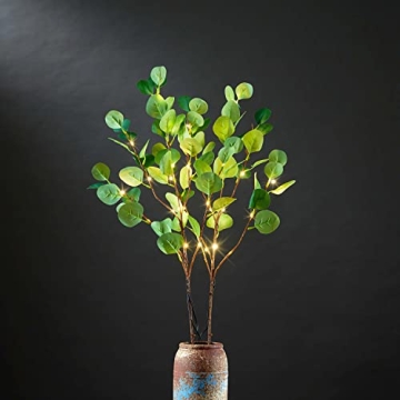 Lightshare 30IN Eucalyptus LED Branches for Home Decor