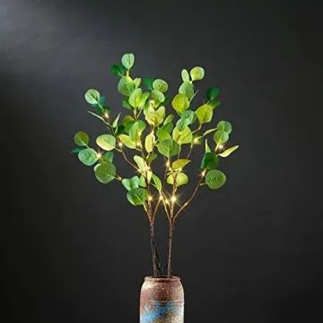 Lightshare 30IN Eucalyptus LED Branches for Home Decor