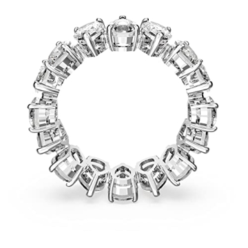 Swarovski Pear Vittore Ring Rhodium Plated Crystal Jewelry