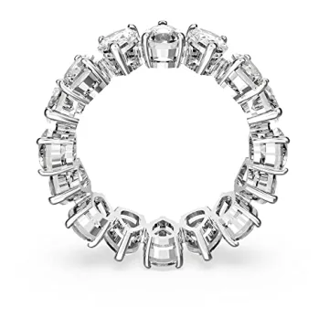 Swarovski Pear Vittore Ring Rhodium Plated Crystal Jewelry