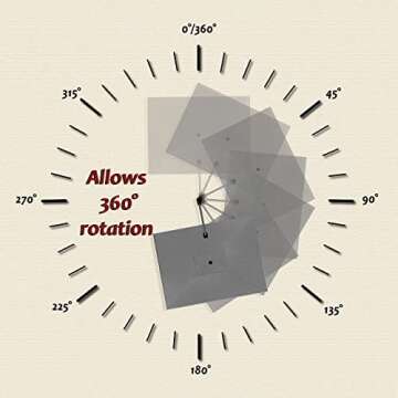 PURPLE LEAF 9' X 11.5' Patio Umbrella for Outdoor Shade