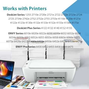 Relcolor 67XL Ink Cartridge Pack for HP Printers