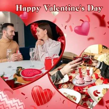 HEYYUMI Heart Shaped Cake Pans - 22oz, 20pcs Set