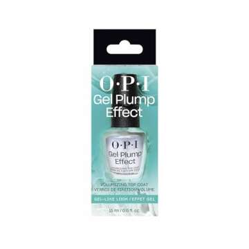 OPI Gel Plump Effect Top Coat | Gel Like Nail Polish Top Coat |Plumping & Volumizing, High Shine, Protects Nails