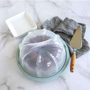 Nordic Ware Translucent Bundt Cake Keeper - Store & Transport Your Cakes with Ease