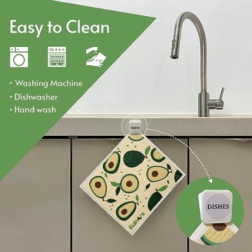 Eulnars Swedish Dishcloths, Eco-Friendly 8-Pack