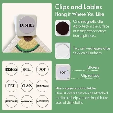 Eulnars Swedish Dishcloths, Eco-Friendly 8-Pack