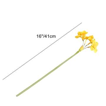 Mandy's 12pcs Yellow Fake Flowers Artificial Daffodils Flowers 16" for Mother's Day Easter Party Hom...