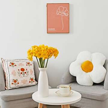 Lifelike 12pc Artificial Daffodils Yellow Flowers for Spring