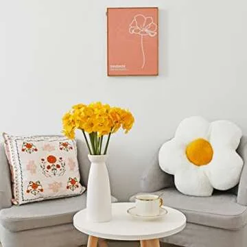 Lifelike 12pc Artificial Daffodils Yellow Flowers for Spring