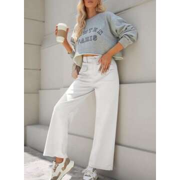 Trendy Women’s Dokotoo Cargo Pants in White for Spring