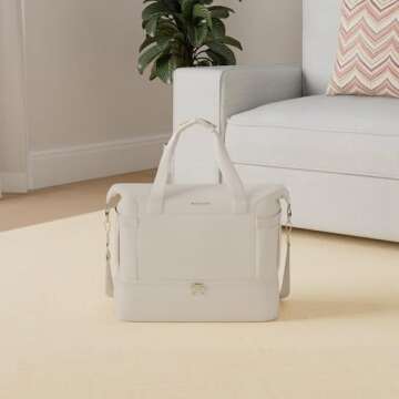 BOSTANTEN Weekender Bags for Women Travel Under Seat Carry On Bag Duffle Bag with Shoe Compartment Overnight Hospital Bags