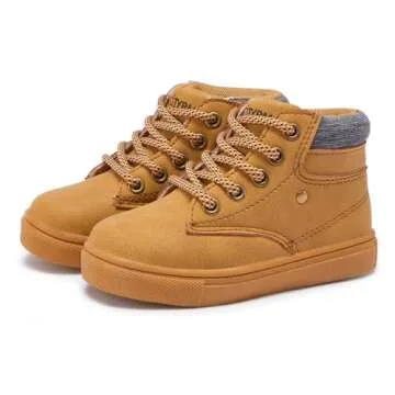 BMCiTYBM Baby Snow Boots Boys Girls Winter Toddler Infant Shoes Anti-Slip Brown Size 6 Toddler