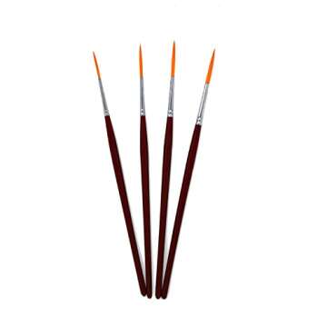 Quality Rigger Brush Set for Artists - 4 Sizes Included
