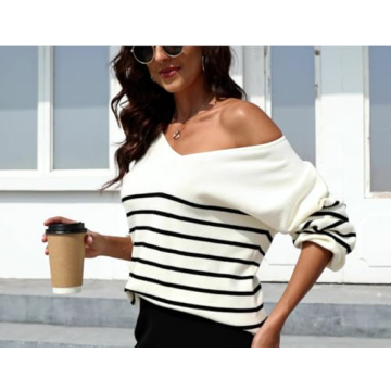 ETCYY NEW Womens 2 Piece Outfits Sweater Lounge Set Casual V Neck Knit Pajama Set Long Sleeve Top Wide Leg Pants Loungewear